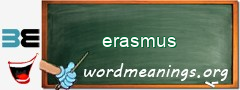 WordMeaning blackboard for erasmus
